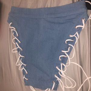 Fashion nova skin thighs skirt